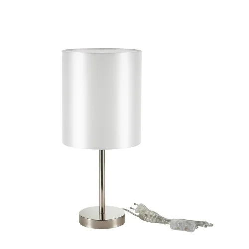 Настольная лампа Noia SLE107304-01 Evoluce белая 1 лампа, основание никель металл в стиле современный  фото 2