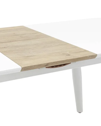 Стол обеденный Чикаго, раскладной, 160-200*90, белый УТ000002135 Stool Group столешница белая из мдф фото 2