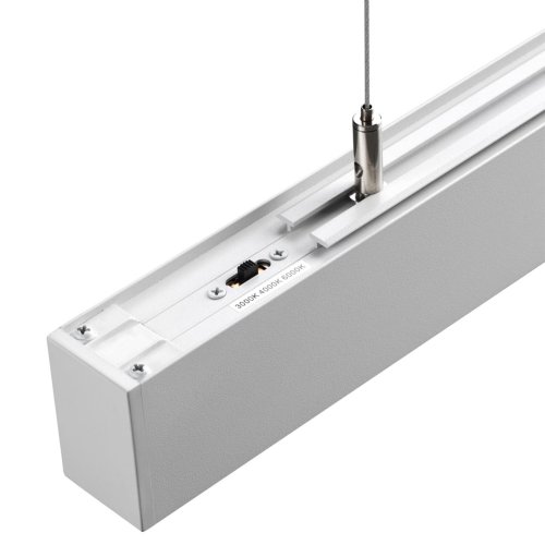 Светильник линейный светодиодный модульный с переключателем цветовой темперетуры Fatto 359602 Novotech белый на 1 лампу, основание белое в стиле хай-тек современный фото 6 Светильник линейный светодиодный модульный с переключателем цветовой темперетуры Fatto 359602 Novotech белый на 1 лампу, основание белое в стиле хай-тек современный фото 6