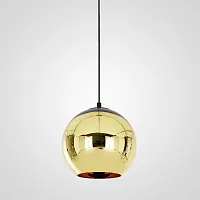 Светильник подвесной Copper Shade Gold D15 182694-22 ImperiumLoft золотой 1 лампа, основание золотое в стиле арт-деко современный 
