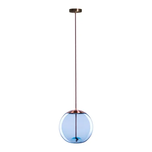 Светильник подвесной LED Knot 8133-B mini LOFT IT голубой 1 лампа, основание медь в стиле современный  фото 3