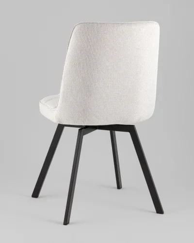 Стул Pleid, вращающийся, серый, сиденье УТ000040523 Stool Group, серый/рогожка, ножки/металл/чёрный, размеры - *855**** фото 4