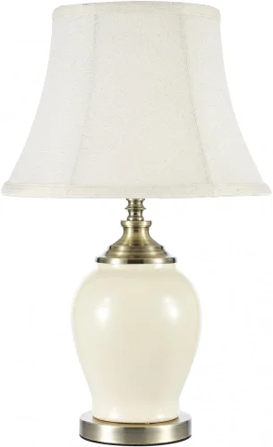 Настольная лампа Gustavo E 4.1 LG Arti Lampadari белая 1 лампа, основание белое керамика в стиле прованс классический 