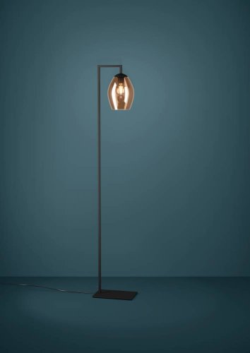 Торшер Estanys 390255 Eglo  коричневый 1 лампа, основание чёрное в стиле современный лофт
 фото 2