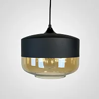 Светильник подвесной NORD D D25 Black/Amber 190505-26 ImperiumLoft янтарный 1 лампа, основание чёрное в стиле современный 