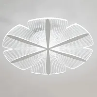 Светильник потолочный SINDY D60 White 223874-23 ImperiumLoft прозрачный 1 лампа, основание белое в стиле современный флористика 