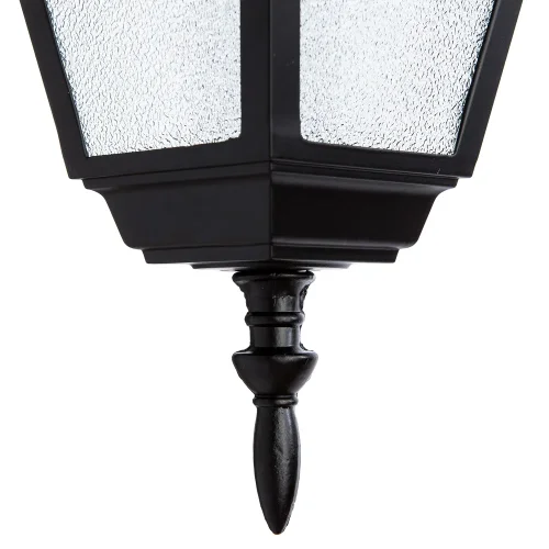 Подвесной светильник BREMEN A1015SO-1BK Arte Lamp уличный IP44 чёрный 1 лампа, плафон белый в стиле классический E27 фото 3