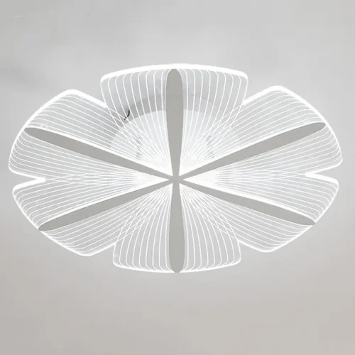 Светильник потолочный SINDY D60 White 223874-23 ImperiumLoft прозрачный 1 лампа, основание белое в стиле современный флористика 