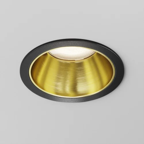 Декоративная рамка-отражатель для накладных светильников серии Alfa LED Ring12-15W-RD-BS Maytoni на 1 , основание латунь в стиле хай-тек современный фото 2