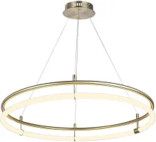 Светильник подвесной LED Girth 4629-8P Favourite белый на 8 ламп, основание золотое в стиле современный кольца