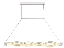 Люстра подвесная LED Grassington OML-47003-72 Omnilux белая на 1 лампа, основание белое в стиле хай-тек 