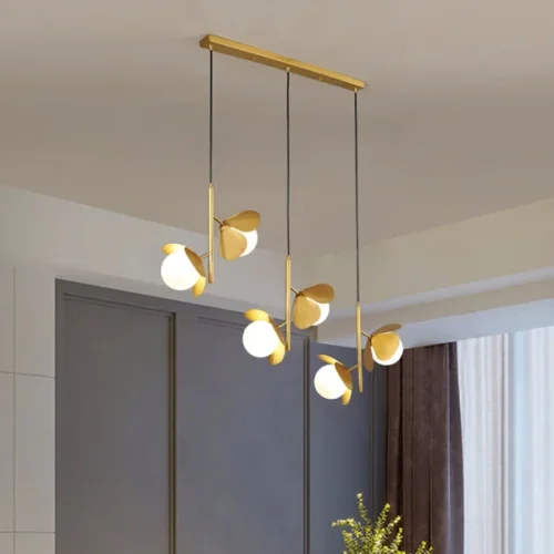 Светильник подвесной JANITA brass 187964-23 ImperiumLoft белый на 1 лампу, основание латунь в стиле современный фото 5 Светильник подвесной JANITA brass 187964-23 ImperiumLoft белый на 1 лампу, основание латунь в стиле современный фото 5