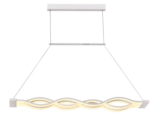 Люстра подвесная LED Grassington OML-47003-72 Omnilux белая на 1 лампа, основание белое в стиле хай-тек 