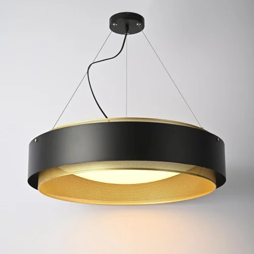 Светильник подвесной LED Casing 101409-26 ImperiumLoft золотой чёрный 1 лампа, основание чёрное в стиле современный  фото 8