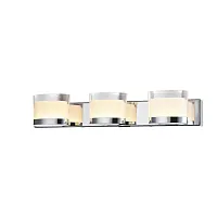 Бра ЛЕД Пиззоли (Pizzoli) VL8223W03 Vele Luce прозрачный на 1 лампу, основание хром в стиле хай-тек 