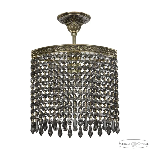 Светильник подвесной 19203/25IV GB Drops R781 Bohemia Ivele Crystal чёрный 1 лампа, основание золотое в стиле классический drops фото 2
