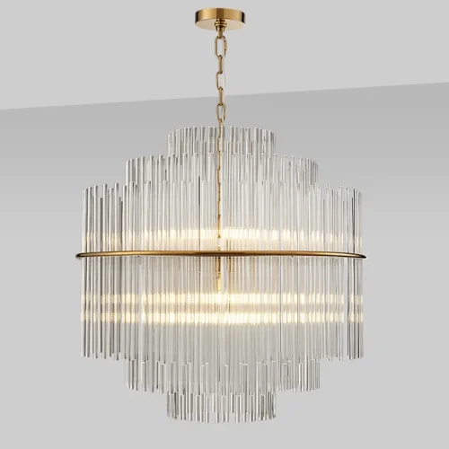 Люстра подвесная NOCTURNE D70 168486-26 ImperiumLoft прозрачная на 6 ламп, основание золотое в стиле современный фото 2 Люстра подвесная NOCTURNE D70 168486-26 ImperiumLoft прозрачная на 6 ламп, основание золотое в стиле современный фото 2