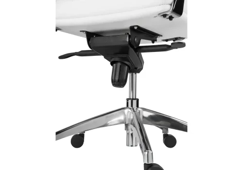 Компьютерное кресло Isida white / satin chrome 15427 Woodville, белый/экокожа, ножки/металл/хром, размеры - ****650* фото 6