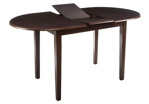 Стол раскладной деревянный Лугано каппучино 1596 Woodville столешница венге коричневая из мдф шпон фото 3 Стол раскладной деревянный Лугано каппучино 1596 Woodville столешница венге коричневая из мдф шпон фото 3