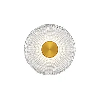 Бра LED Sparkle MOD343WL-L5BS3K3 Maytoni серый на 1 лампу, основание латунь в стиле современный хай-тек 