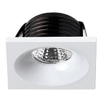 Светильник точечный LED DOT 357701 Novotech белый 1 лампа, основание белое в стиле современный 