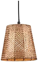 Светильник подвесной 562-706-01 Velante коричневый бежевый 1 лампа, основание коричневое бежевое в стиле кантри 