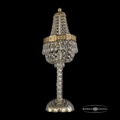 Настольная лампа 19273L4/H/35IV G Bohemia Ivele Crystal прозрачная 2 лампы, основание золотое металл в стиле классический sp фото 2