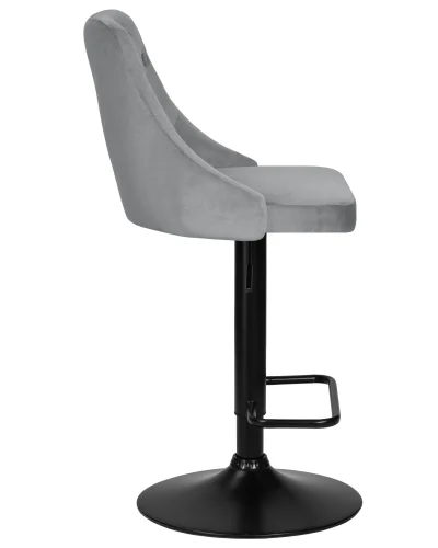 Стул барный набор 2 шт. SET-2 5021_BlackBase-LM JOSEPH BLACK, цвет сиденья серый велюр (MJ9-75), цвет основания черный Dobrin, /велюр, ножки/металл/чёрный, размеры - 890*1100***480*540 фото 3 Стул барный набор 2 шт. SET-2 5021_BlackBase-LM JOSEPH BLACK, цвет сиденья серый велюр (MJ9-75), цвет основания черный Dobrin, /велюр, ножки/металл/чёрный, размеры - 890*1100***480*540 фото 3