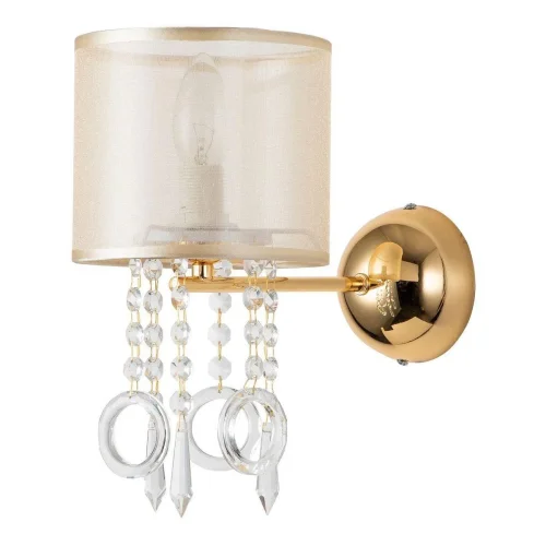 Бра Ventus 2891-1W Favourite янтарный на 1 лампа, основание золотое в стиле классический 