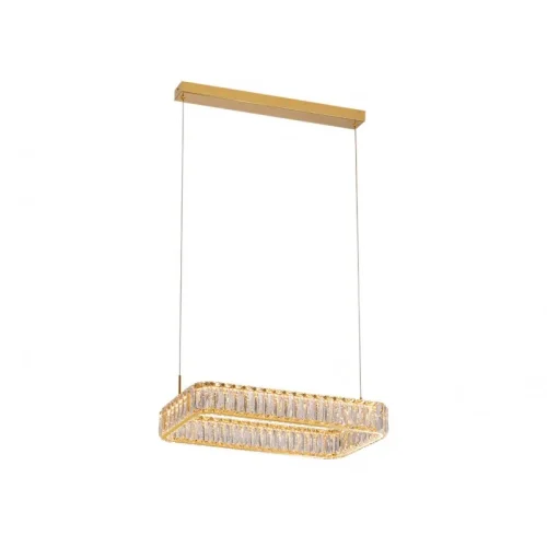 Светильник подвесной LED 8232/S gold Newport прозрачный на 1 лампу, основание золотое в стиле современный 