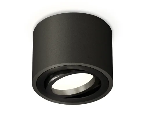Светильник накладной Techno spot XS7511002 Ambrella light чёрный 1 лампа, основание чёрное в стиле хай-тек современный круглый