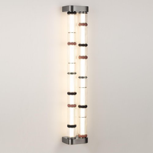 Бра LED Collier 5456/60WL Odeon Light прозрачный на 1 лампу, основание никель серое в стиле современный фото 4