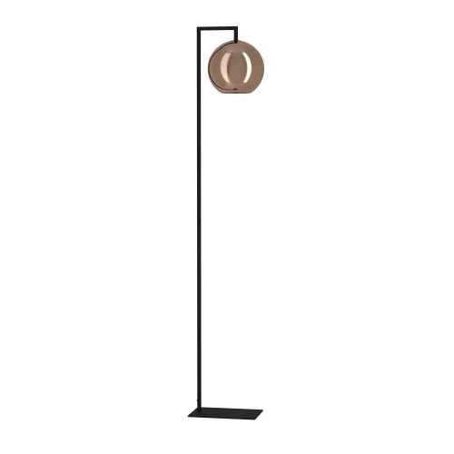 Торшер Cordoba 390253 Eglo  янтарный 1 лампа, основание чёрное в стиле современный лофт
