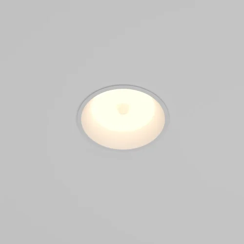 Светильник точечный LED Okno DL055-8W3K-SEN-W Maytoni белый на 1 лампу, основание белое в стиле хай-тек современный круглый фото 3