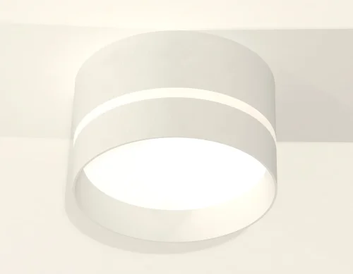 Светильник накладной XS8101020 Ambrella light белый 1 лампа, основание белое в стиле хай-тек круглый фото 2