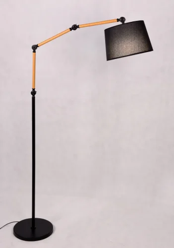 Торшер Corsus LDF 8305 BK Lumina Deco гибкий чёрный 1 лампа, основание чёрное в стиле современный
 фото 3