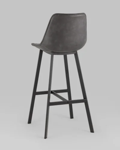 Стул барный TEXAS, экокожа, серый УТ000038913 Stool Group, /, ножки//, размеры - *1080***475*490 фото 4