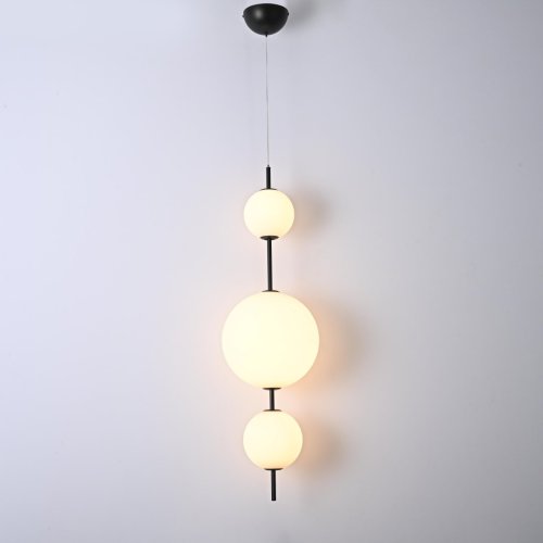 Светильник подвесной LED White 85415-22 ImperiumLoft белый 3 лампы, основание чёрное в стиле современный  фото 9
