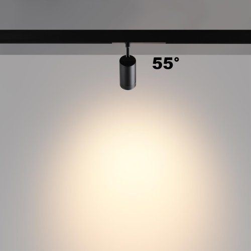 Трековый светильник LED с переключателем цветовой темперетуры Vector 359961 Novotech чёрный для шинопроводов серии Vector чёрный фото 3