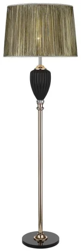 Торшер Ticiana WE705.01.305 Wertmark  коричневый 1 лампа, основание золотое чёрное в стиле классический
