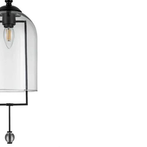 Светильник подвесной Alta V000393 Indigo прозрачный 1 лампа, основание чёрное в стиле современный  фото 4