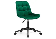 Компьютерное кресло Честер зеленый (california 697) / черный 539245 Woodville, зелёный/велюр, ножки/металл/чёрный, размеры - *920***490*600