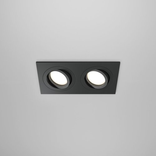 Светильник точечный Atom DL024-2-02B Maytoni чёрный 2 лампы, основание чёрное в стиле современный  фото 6
