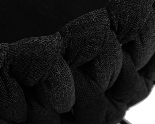 Стул барный 9690-LM LEON,  цвет сиденья черный (LAR-275-50), цвет основания черный Dobrin, чёрный/текстиль, ножки/металл/чёрный, размеры - 890*1100***550*490 фото 9