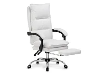 Компьютерное кресло Fantom white 15572 Woodville, белый/экокожа, ножки/металл/хром, размеры - *1240***610*