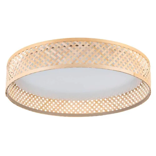 Светильник потолочный LED Luppineria 900464 Eglo белый бежевый на 1 лампу, основание коричневое бежевое в стиле кантри современный Светильник потолочный LED Luppineria 900464 Eglo белый бежевый на 1 лампу, основание коричневое бежевое в стиле кантри современный