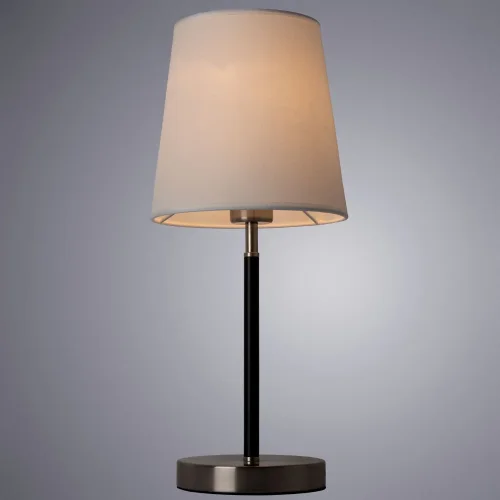 Настольная лампа Rodos A2589LT-1SS Arte Lamp белая 1 лампа, основание матовое серебро металл в стиле современный  фото 2