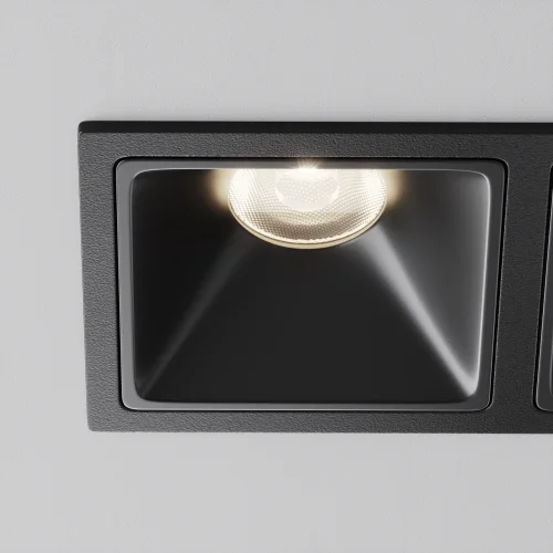 Светильник точечный LED Alfa LED DL043-02-10W4K-SQ-B-1 Maytoni чёрный на 1 лампу, основание чёрное в стиле современный хай-тек прямоугольный фото 7