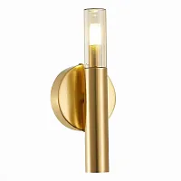 Бра Eclip SL1236.201.01 ST-Luce янтарный на 1 лампу, основание золотое в стиле современный 