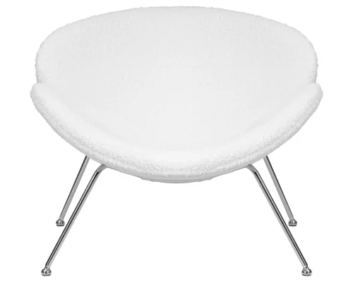 Набор 2 шт Кресло дизайнерское DOBRIN EMILY (белый (букле) ткань , хромированная сталь) цвет сиденья букле белый, цвет основания хромированная сталь Dobrin, белый/букле, ножки/металл/, размеры - *720****мм фото 7 Набор 2 шт Кресло дизайнерское DOBRIN EMILY (белый (букле) ткань , хромированная сталь) цвет сиденья букле белый, цвет основания хромированная сталь Dobrin, белый/букле, ножки/металл/, размеры - *720****мм фото 7